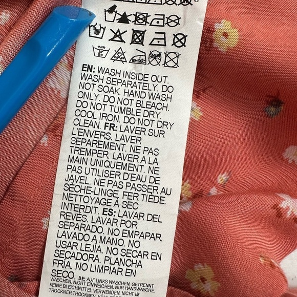 NWT Billabong Fell For You Floral Midi MilkMaid Sweetheart Dress Terracotta - Picture 14 of 15